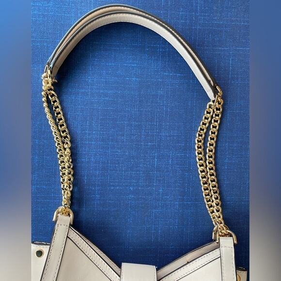Michael Kors Whitney Small Chain Leather Shoulder Tote - Picture 13 of 14